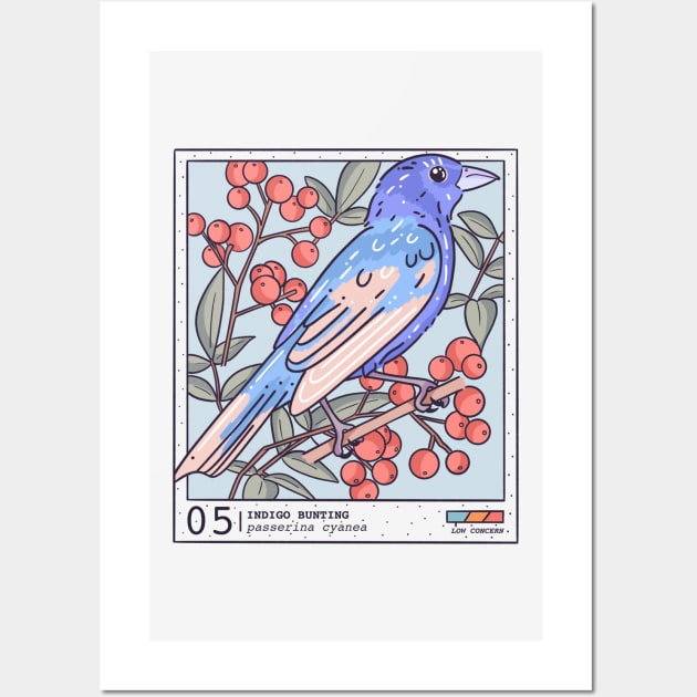 Indigo Bunting Wall Art by fernandaschallen